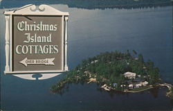 Christmas Island Cottages Laconia, NH Postcard Postcard Postcard