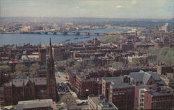 View from John Hancock Building Boston, MA Postcard Postcard Postcard