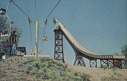 Copper Peak - Ski Flying Hill, Chair Lift and Elevator Ironwood, MI Postcard Postcard Postcard