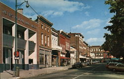 Business District Mercer, PA Postcard Postcard Postcard