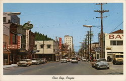 Street Scene Coos Bay, OR Postcard Postcard Postcard