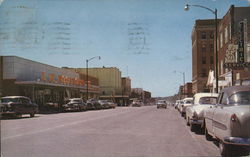 Street View Dodge City, "Cowboy Capital of the World" Kansas Postcard Postcard 
