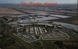 Aerial View - Sky Harbor Airport Phoenix, AZ Postcard Postcard Postcard