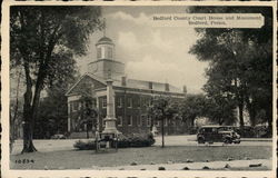 Bedford County Court House and Monument Postcard