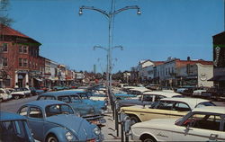 Main Business Street Postcard