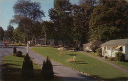 Brookside Cabins Motel Postcard