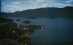 Picturesque Hulett's On Lake George Huletts Landing, NY Postcard Postcard Postcard