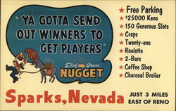 Sparks Nugget Nevada Postcard Postcard Postcard