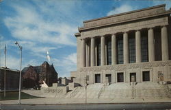 Lincoln Square and Municipal Auditorium Postcard