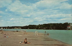 Lake Quinsigamond Quinsigamond State Park Postcard