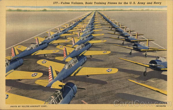 Vultee Valiants, Basic Training Planes for the US Army & Navy