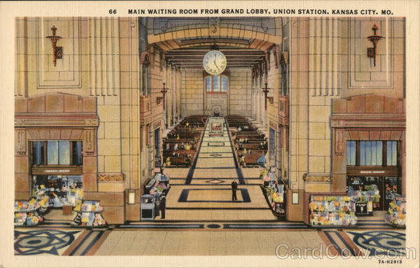 Main Waiting Room from Grand Lobby, Union Station Kansas City Missouri