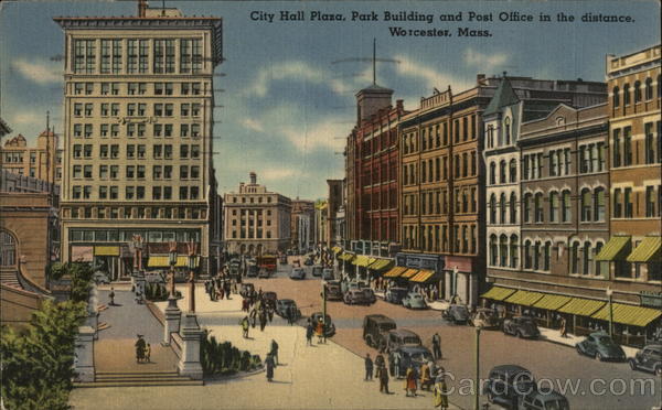 Downtown Worcester Massachusetts
