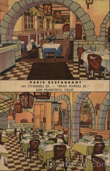 Paris Restaurant San Francisco California