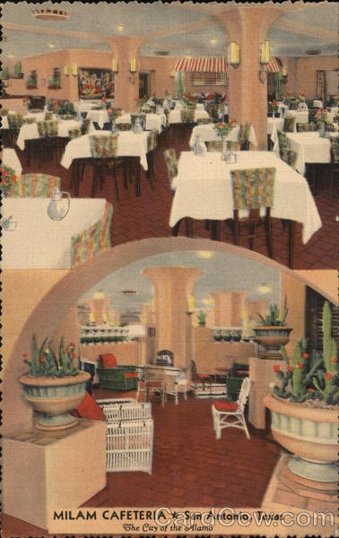 Milam Cafeteria, Milam Building San Antonio Texas