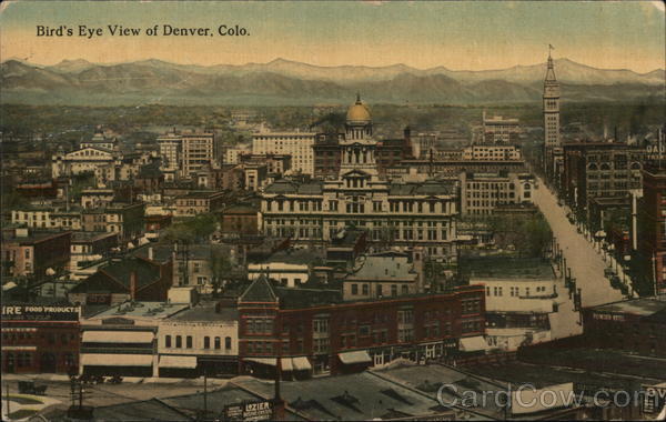 Bird's Eye View of City Denver Colorado