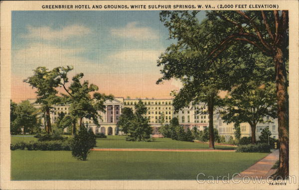 Greenbrier Hotel and Grounds White Sulphur Springs West Virginia