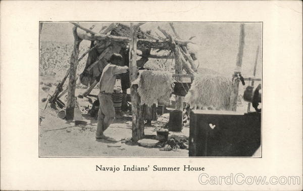 Navajo Indians' Summer House Native Americana