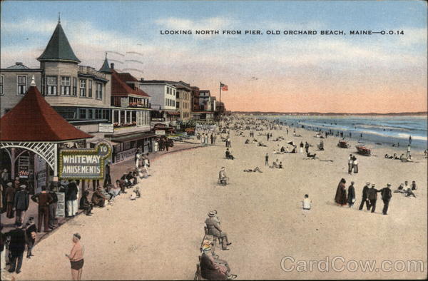 Looking North from Pier Old Orchard Beach Maine
