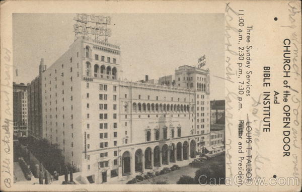 Church of the Open Door and Bible Institute Los Angeles California
