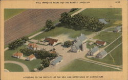 Well Improved Farms Dot the Kansas Landscape Postcard