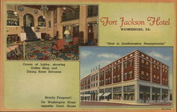 Fort Jackson Hotel Waynesburg, PA Postcard Postcard Postcard