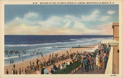 Bathing in the Atlantic Ocean at Lumina Postcard