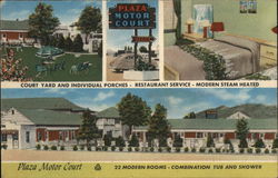 Plaza Motor Court Roanoke, VA Postcard Postcard Postcard