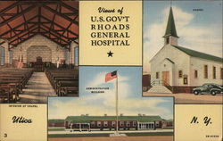 U.S. Government Rhoads General Hospital Utica, NY Postcard Postcard Postcard