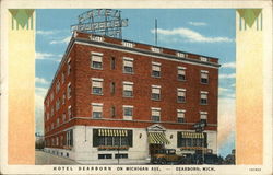 Hotel Dearborn Michigan Postcard Postcard Postcard