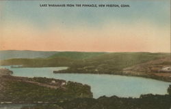 Lake Waramaug from the Pinnacle Postcard