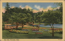 Elm Park Worcester, MA Postcard Postcard Postcard