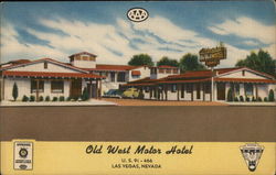 Old West Motor Hotel Postcard