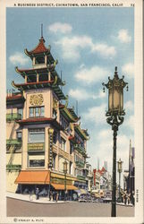 Chinese Bazaars and Shops, Chinatown San Francisco, CA Postcard Postcard Postcard