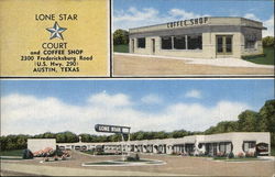 Lone Star Court and Coffee Shop Postcard