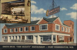 Smith Bros. Fish Shanty Restaurant Port Washington, WI Postcard Postcard Postcard