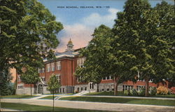 High School Delavan, WI Postcard Postcard Postcard