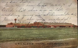 C.R.I. & P.R.R. Shops Postcard