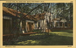 Pioneer Town, Big Trees Park Felton, CA Postcard Postcard 