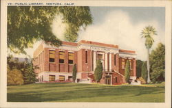 Public Library Postcard