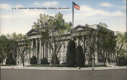 U.S. Federal Court Building Pueblo, CO Postcard Postcard Postcard