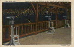 Denver at Night, From Veranda of Buffalo Bill Memorial Museum Colorado Postcard Postcard Postcard