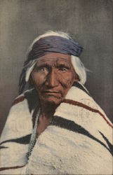 Hosteen Tso (Big Fat Man) - Navajo Scout Native Americana Postcard Postcard Postcard