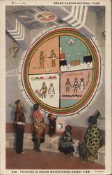 Painting in Indian Watchtower Postcard