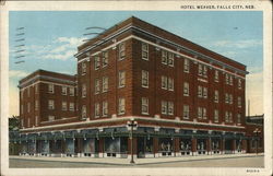 Hotel Weaver Falls City, NE Postcard Postcard Postcard