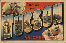 Greetings from Tucson, Arizona Postcard Postcard Postcard