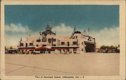 View of Municipal Airport Indianapolis, IN Postcard Postcard Postcard