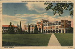 Rice Institute - Administration Building and Chemistry Building Postcard