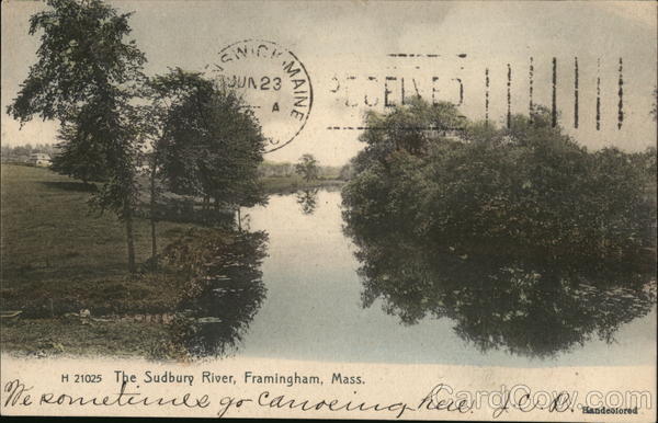 The Sudbury River Framingham Massachusetts