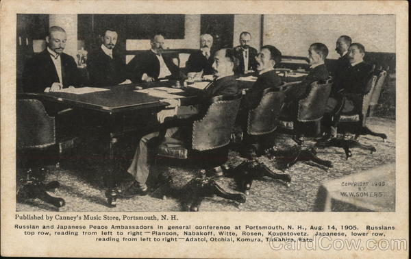 Russian and Japanese Peace Ambassadors Portsmouth New Hampshire